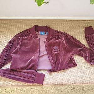 Addidas velour jacket